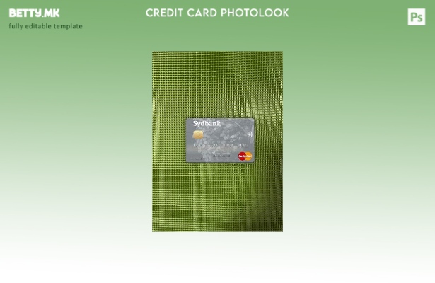 модерен стил Данска Sydbank Mastercard photolook преден шаблон